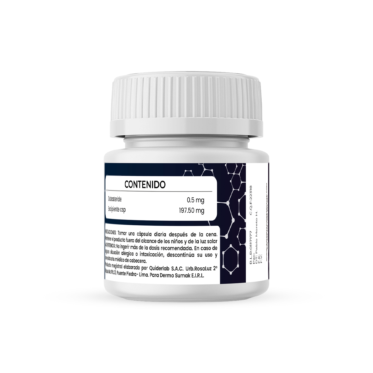 DUTASTERIDE 0.5 MG X 60 CAPSULAS- DERMO SUMAK