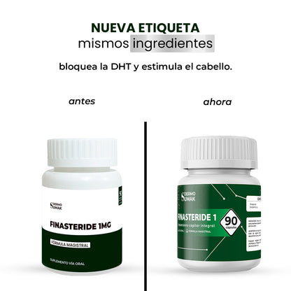 FINASTERIDE 1 MG X 90 CAPSULAS - DERMO SUMAK