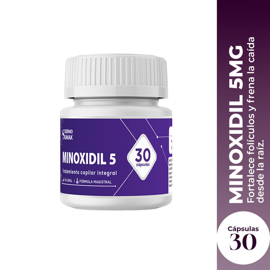 MINOXIDIL 5MG X 30 CAPSULAS - Dermo-Sumak