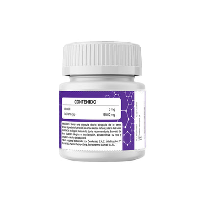MINOXIDIL 5MG X 30 CAPSULAS - Dermo-Sumak