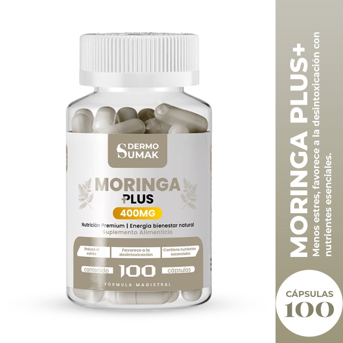 MORINGA 400 MG PLUS+ X 100 CAP