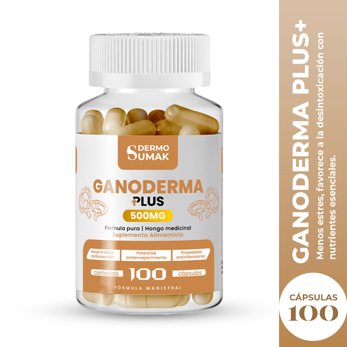 GANODERMA 500 MG X CAP PLUS+ X 100 CAP