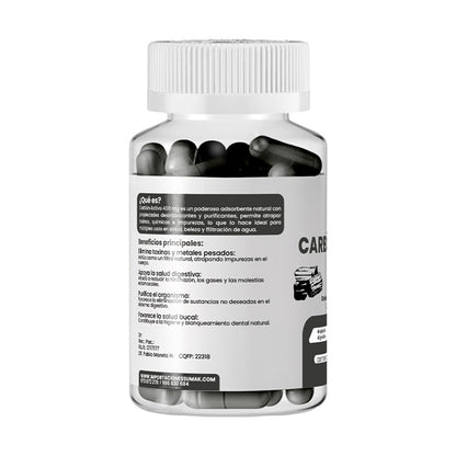 CARBON ACTIVADO 400 MG PLUS+ X 100 CAP