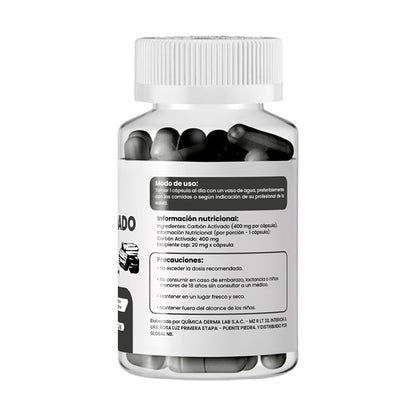 CARBON ACTIVADO 400 MG PLUS+ X 100 CAP