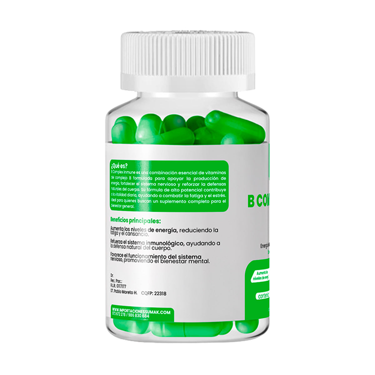 B COMPLEX INMUNE 100 CAPSULAS DERMO SUMAK