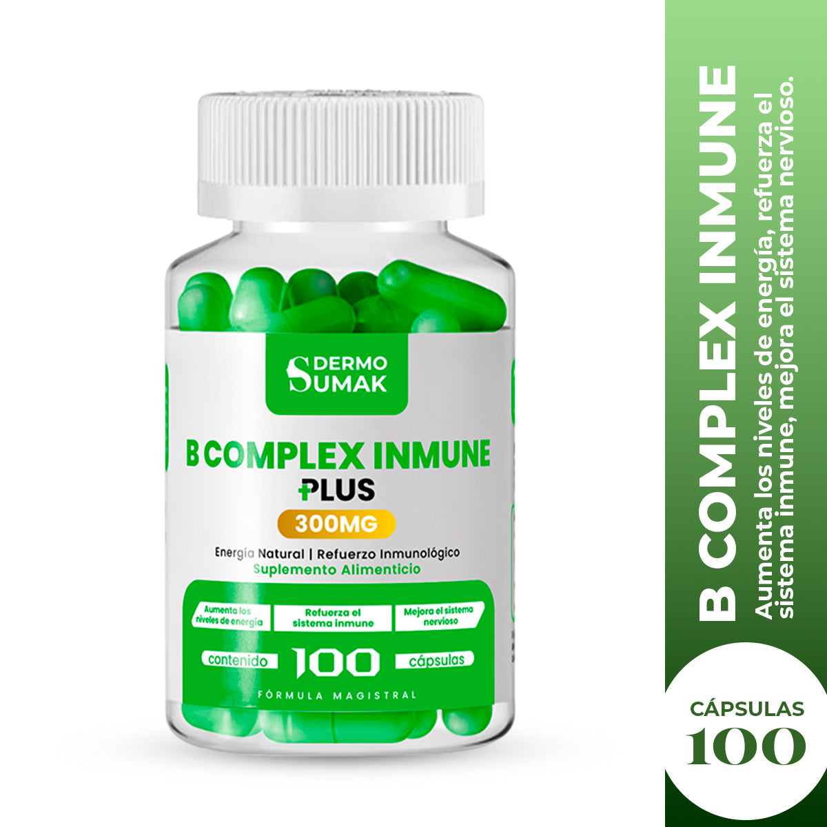 B COMPLEX INMUNE 100 CAPSULAS DERMO SUMAK