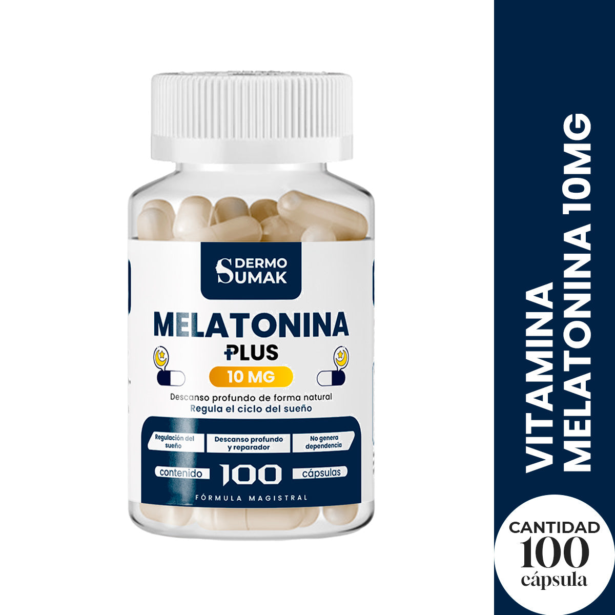 MELATONINA 5MG 100 CAP DERMO SUMAK REGALO PASTILLERO COPIA