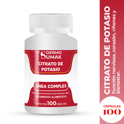 CITRATO DE POTASIO SALUD MUSCULAR 100 CAPS DERMO SUMAK