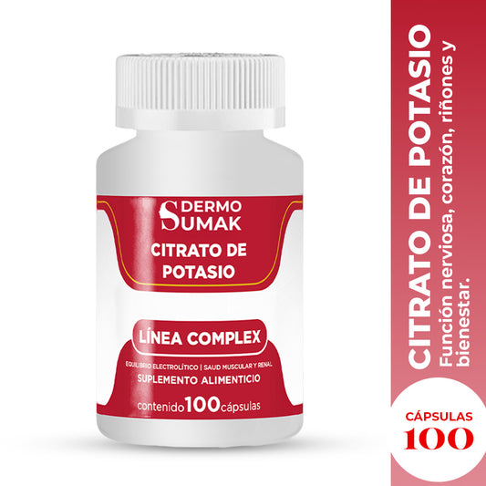 CITRATO DE POTASIO SALUD MUSCULAR 100 CAPS DERMO SUMAK