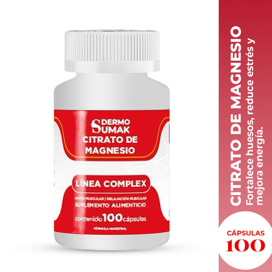 CITRATO DE MAGNESIO ENERGIA NATURAL 100 CAPS DERMO SUMAK