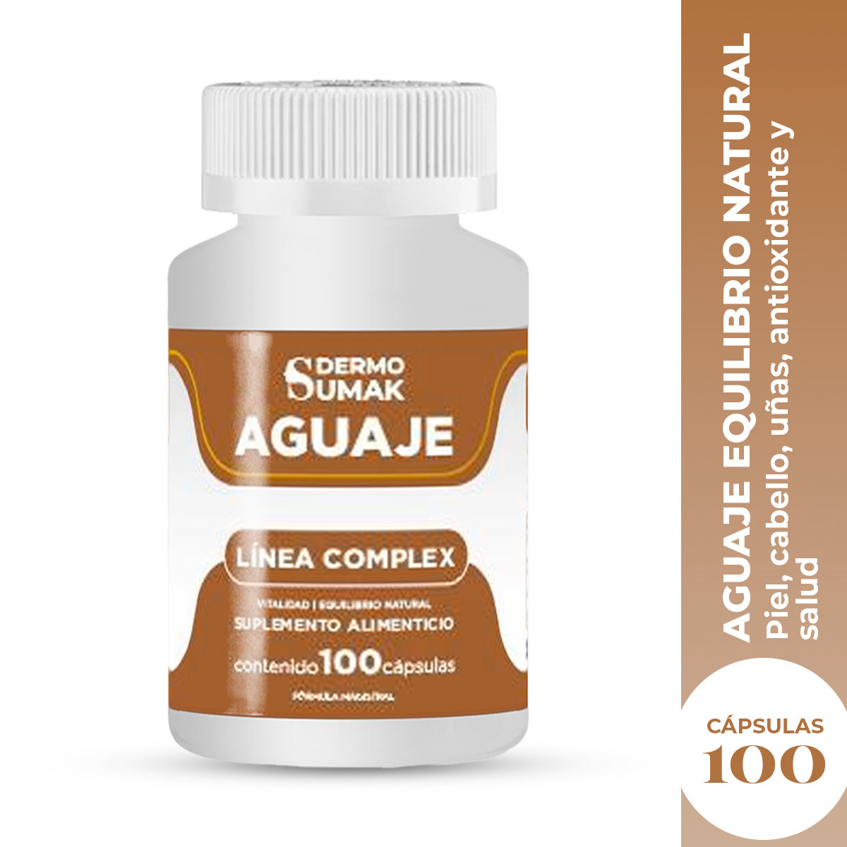 AGUAJE EQUILIBRIO NATURAL 100 CAPSULAS DERMO SUMAK