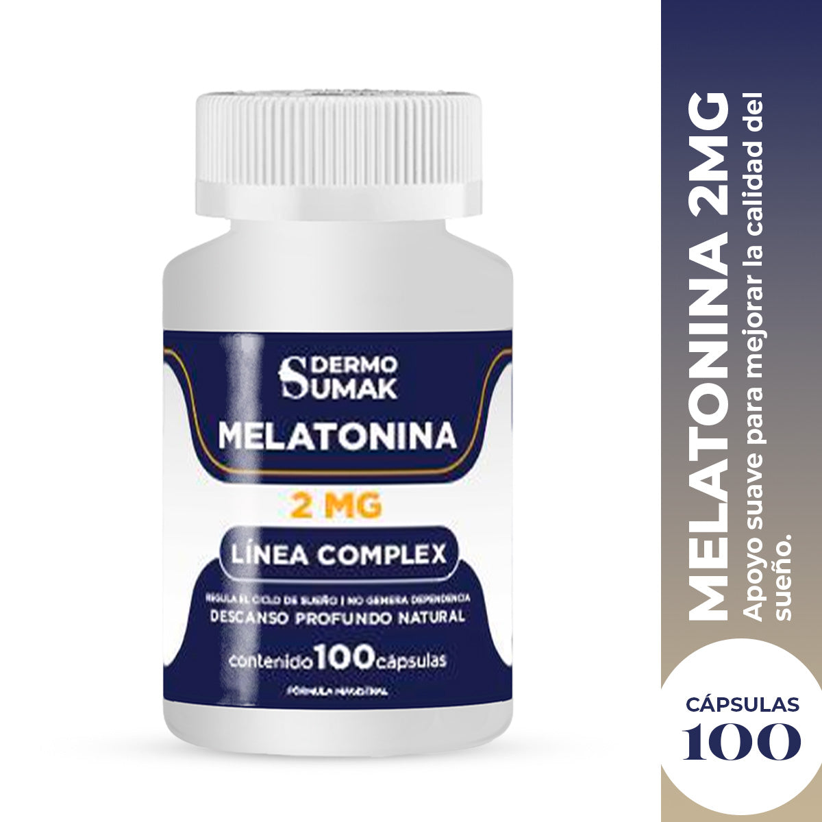 MELATONINA COMPLEX 2MG 100 CAPSULAS DERMO SUMAK