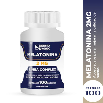 MELATONINA COMPLEX 2MG 100 CAPSULAS DERMO SUMAK