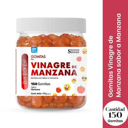 Gomitas Vinagre de Manzana Adulto 150 Gomitas - Dermo Sumak