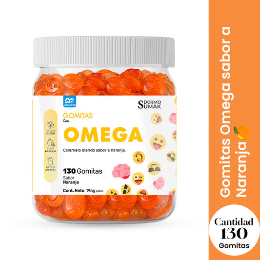 GOMITAS OMEGA - ADULTO 130 GOMITAS - DERMO SUMAK