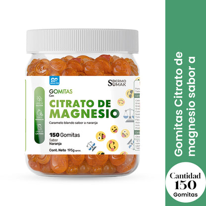 Gomitas Citrato de Magnesio - Adultos 150 Gomitas - Dermo Sumak