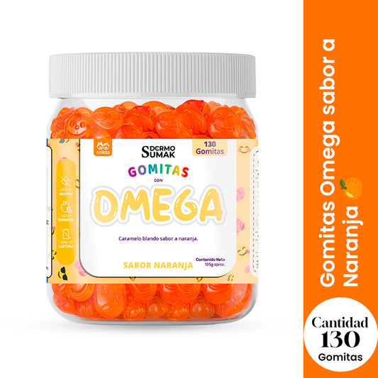 GOMITAS OMEGA - NIÑOS 130 GOMITAS - DERMO SUMAK