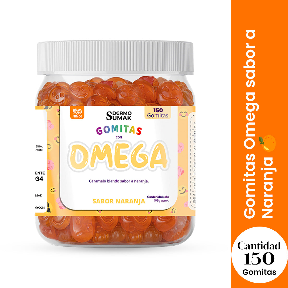 Gomitas Omega Niños 150 Gomitas - Dermo Sumak