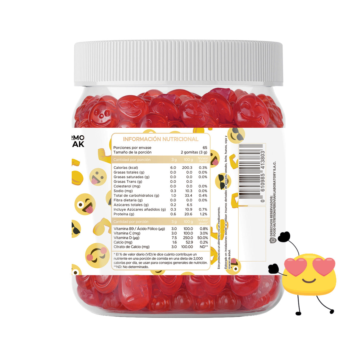 Gomitas Calcio Adulto 150 Gomitas - Dermo Sumak