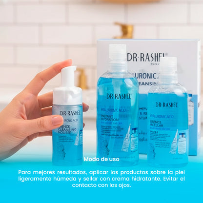 DR RASHEL ACIDO HYALURONICO SKIN CLEANSING SET 3PZ