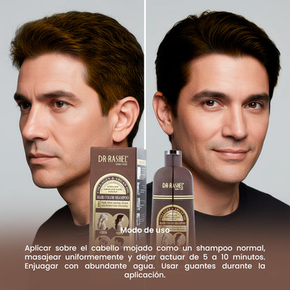 DR RASHEL SHAMPO TINTE DARK BROWN 400 ML