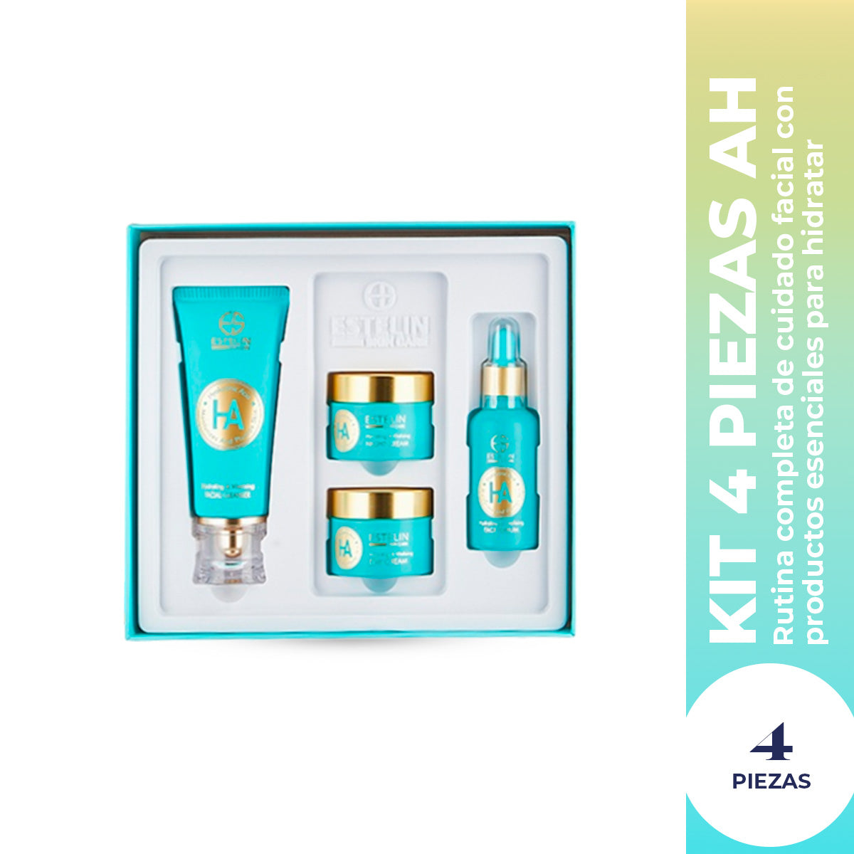 Set Acido Hialuronico x4 pz Estelin