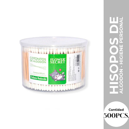 FLOWER SECRET HISOPO DE ALGODON 500 PCS