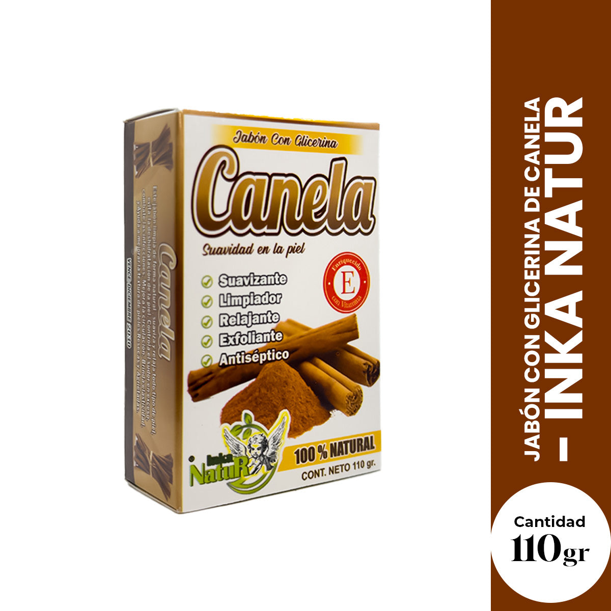 Jabón con Glicerina de Canela 110gr