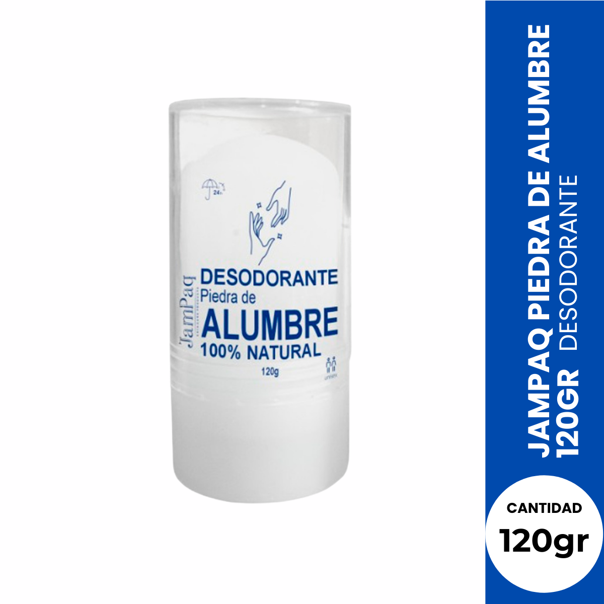 JAMPAQ DESODORANTE PIEDRA ALUMBRE 120 G