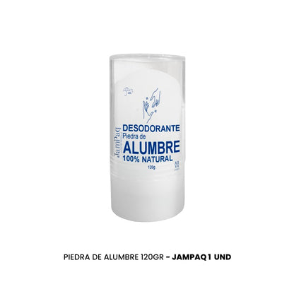 JAMPAQ DESODORANTE PIEDRA ALUMBRE 120 G