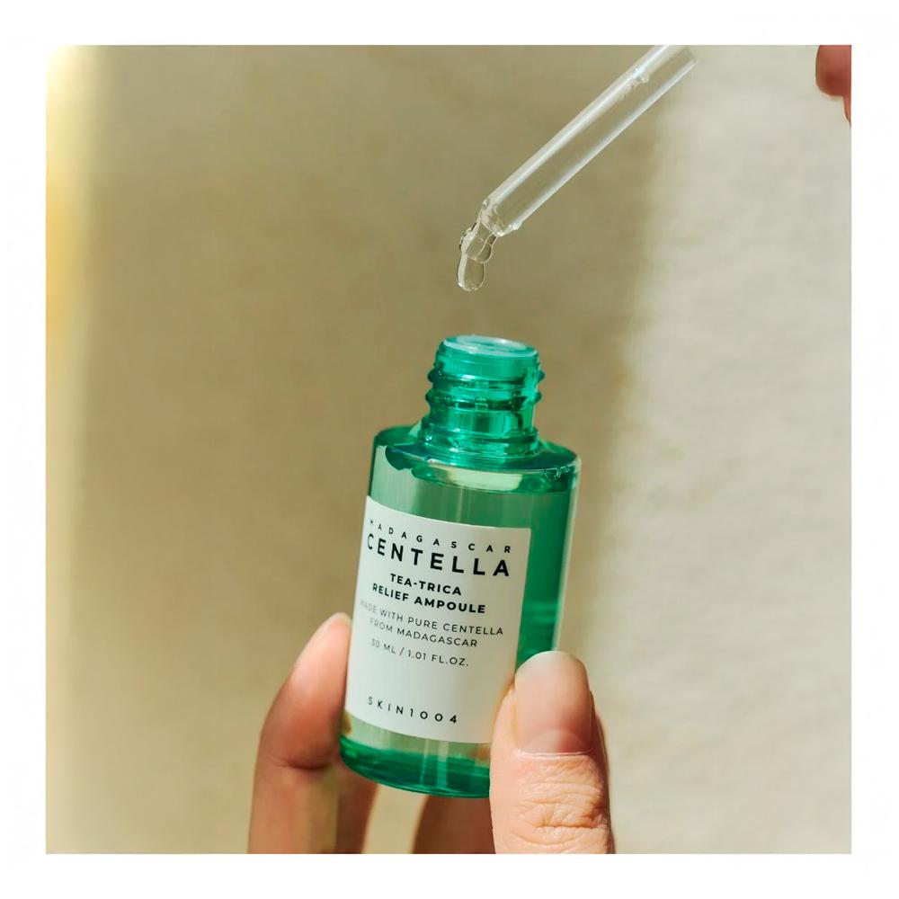 PREVENTA Madagascar Centella Tea Trica Relief Ampoule 30ml - Skin1004