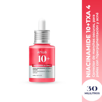 ANUA Niacinamide 10% + TXA 4% Serum – Iluminación y Manchas 30ml