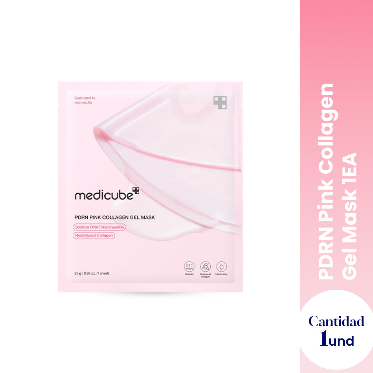 Medicube PDRN Pink Collagen Gel Mask – Mascarilla Hidratante y Glow Facial