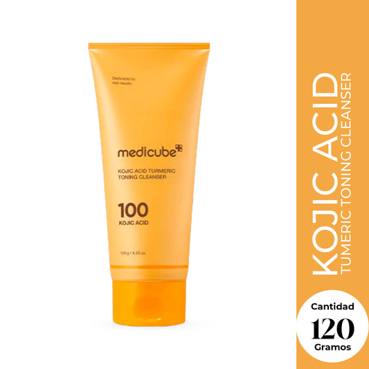 Medicube Kojic Acid Turmeric Toning Cleanser – Limpiador Facial Iluminador 120g