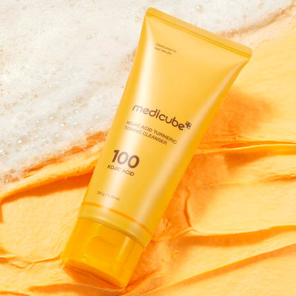 Medicube Kojic Acid Turmeric Toning Cleanser – Limpiador Facial Iluminador 120g