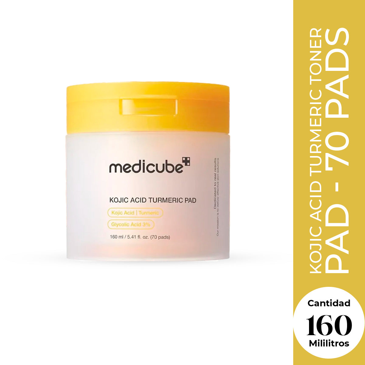 Medicube Kojic Acid Turmeric Pad 70 Pads – Pads Faciales Iluminadores
