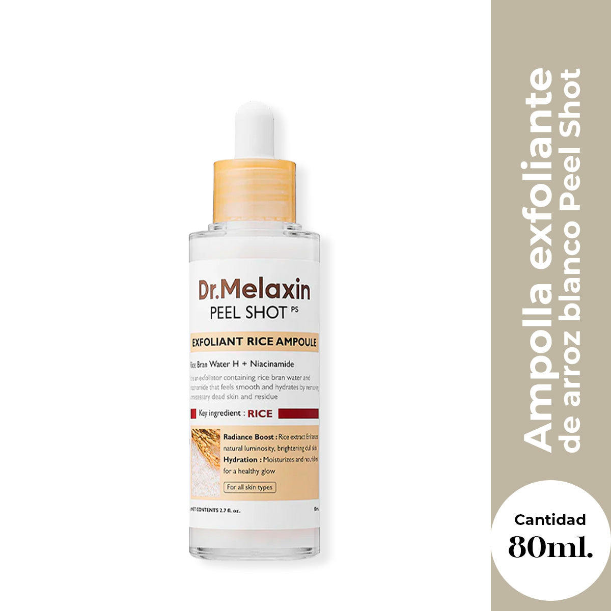 Dr.Melaxin - Peel Shot Exfoliating White Rice Ampoule