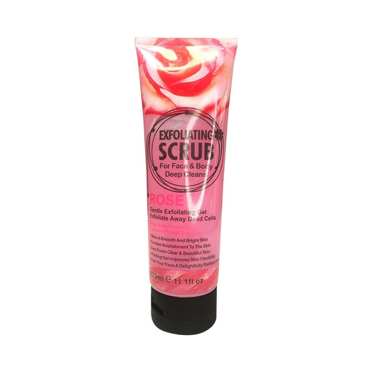 Wokali Gel Exfoliante Facial y Corporal de Rosa – Suavidad e Hidratación 320ml