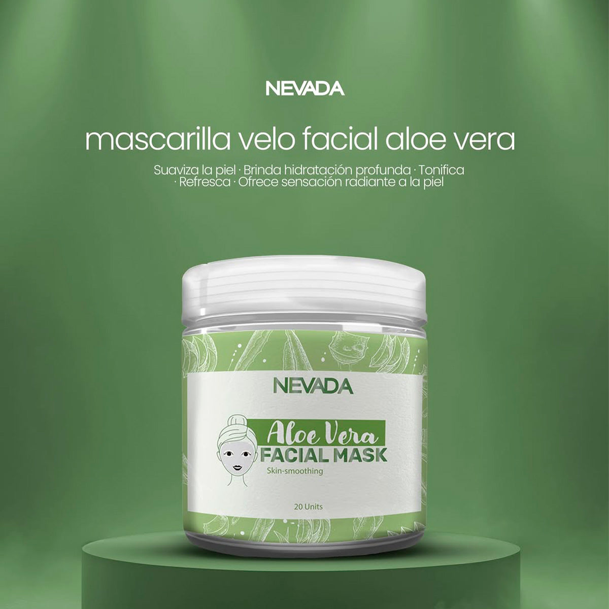 NNP F. MASCARA FACIAL DE ALOE VERA 20 UND