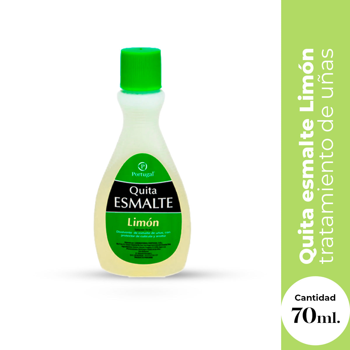 Quita Esmalte con Limón 70ml – Removedor de Uñas Efectivo y Aroma Fresco