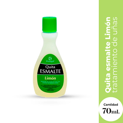 Quita Esmalte con Limón 70ml – Removedor de Uñas Efectivo y Aroma Fresco