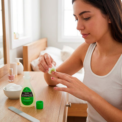 Quita Esmalte con Limón 70ml – Removedor de Uñas Efectivo y Aroma Fresco