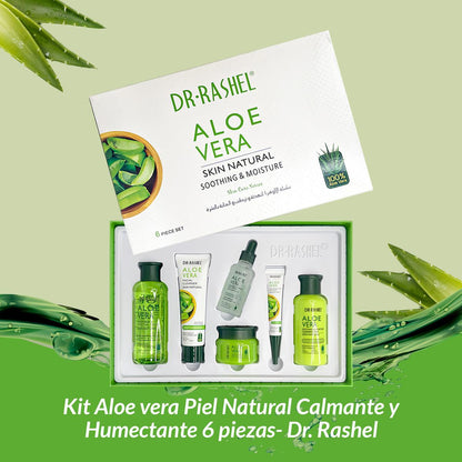 Kit Aloe vera Piel Natural Calmante y Humectante 6 piezas