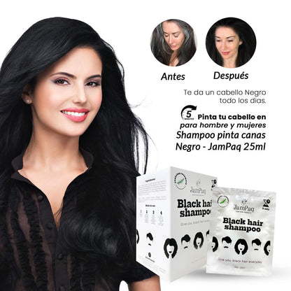 Shampoo Pinta Canas Color Castaño x10 - JamPaq 25ml