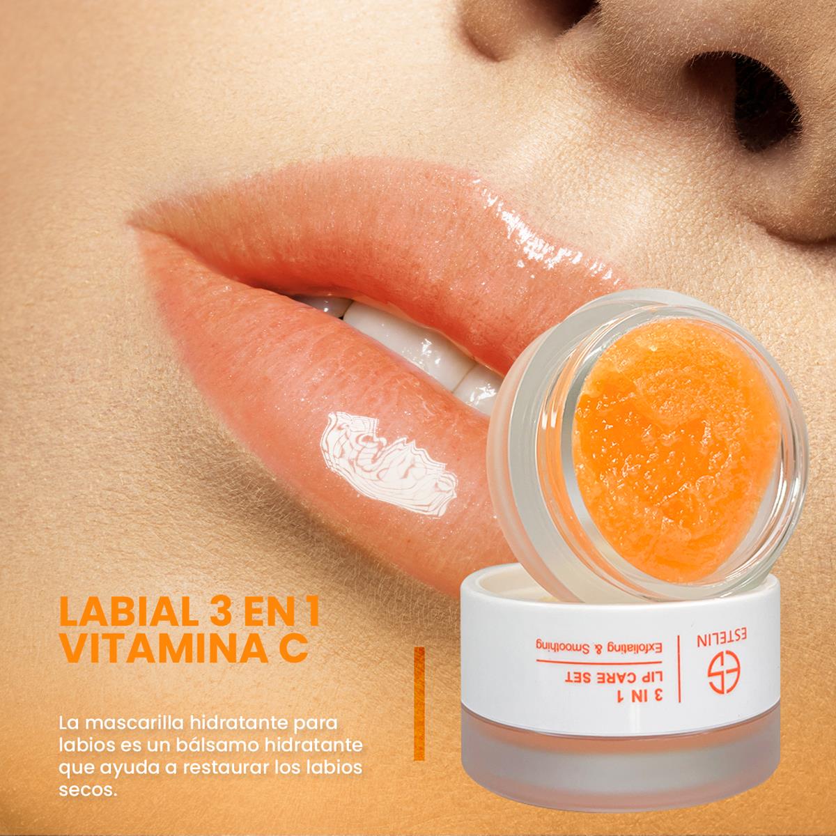 ESTELIN CUIDADO LABIAL 3 EN 1 LABIAL HIDRATANTE CON VITAMINA C 5Gr