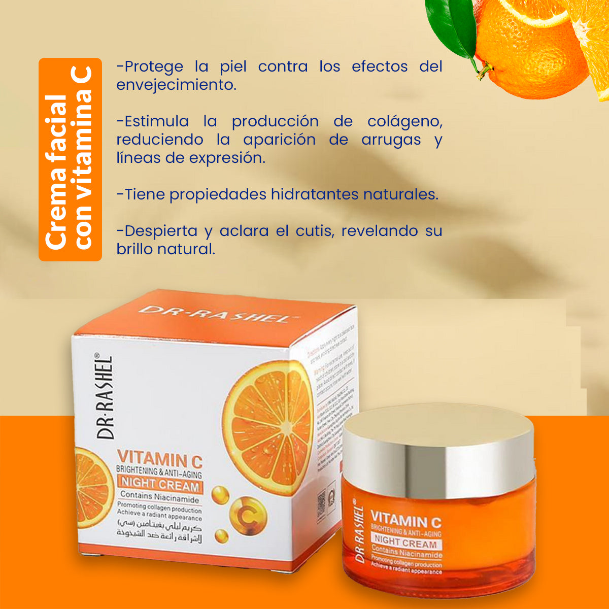 DR RASHEL VITAMINA C CREMA FACIAL 50 G