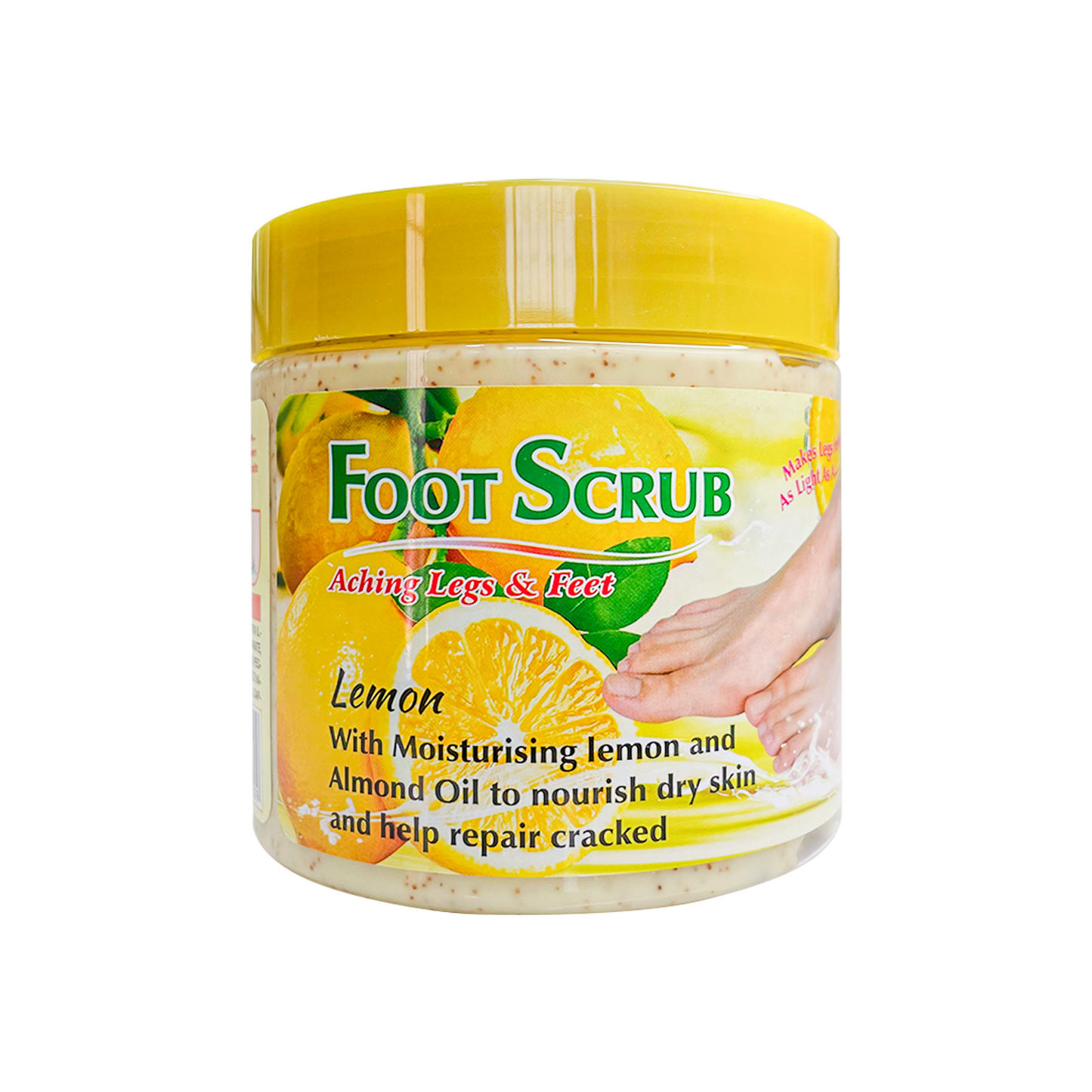 Wokali Exfoliante para Pies de Limón – Suavidad y Limpieza 500ml