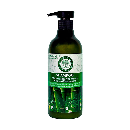 Wokali Shampoo de Bambú – Nutrición y Reparación Capilar 550ml