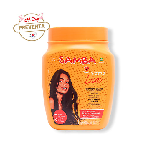 PREVETA - NAZCA Samba Potão Lisos 2 en 1: Crema de Tratamiento y Peinar 1kg