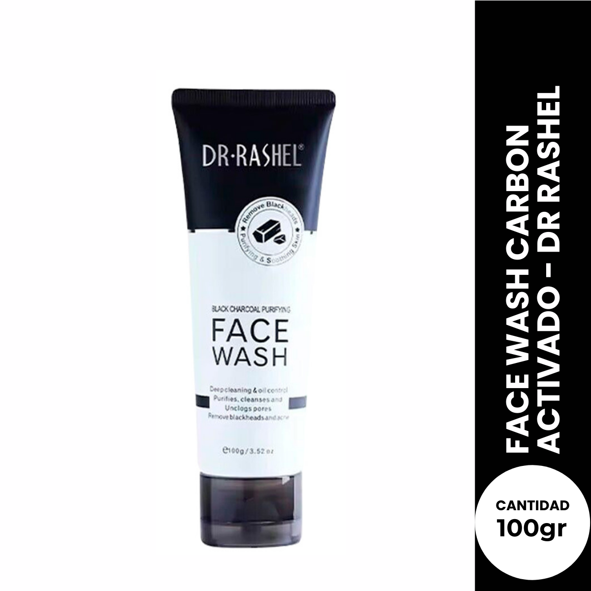 FACE WASH CARBON ACTIVADO 100GR - DR RASHEL